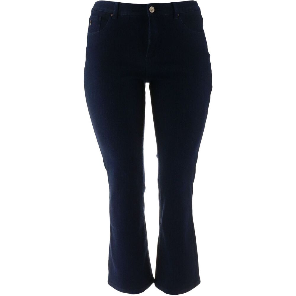 Belle Kim Gravel Flexibelle Boot Cut Jeans Petite Dark Indigo A309918S